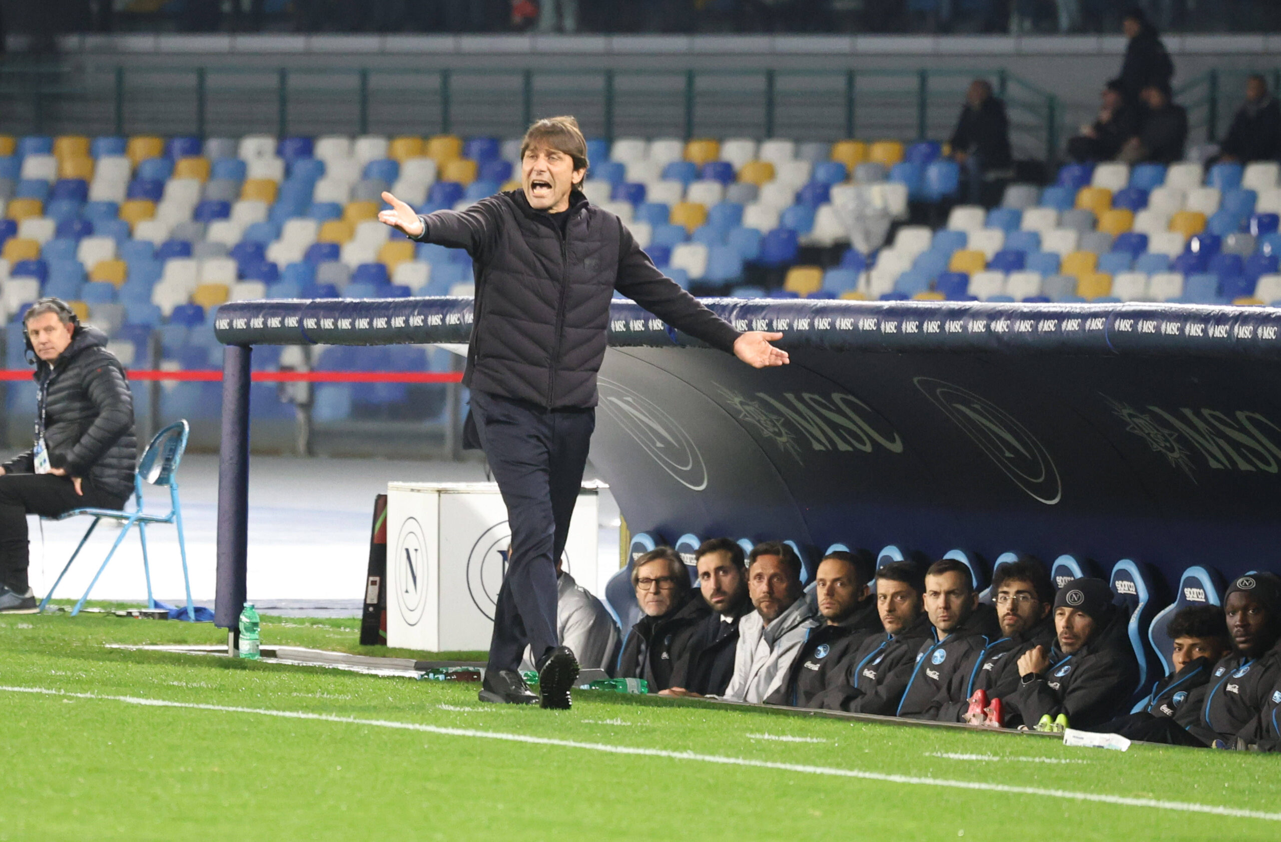 Conte durante Napoli-Como