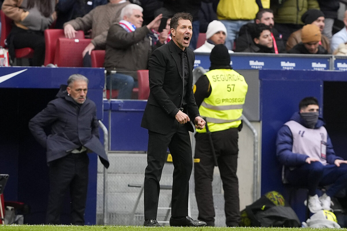 Diego Pablo Simeone allenatore dell'Atletico Madrid