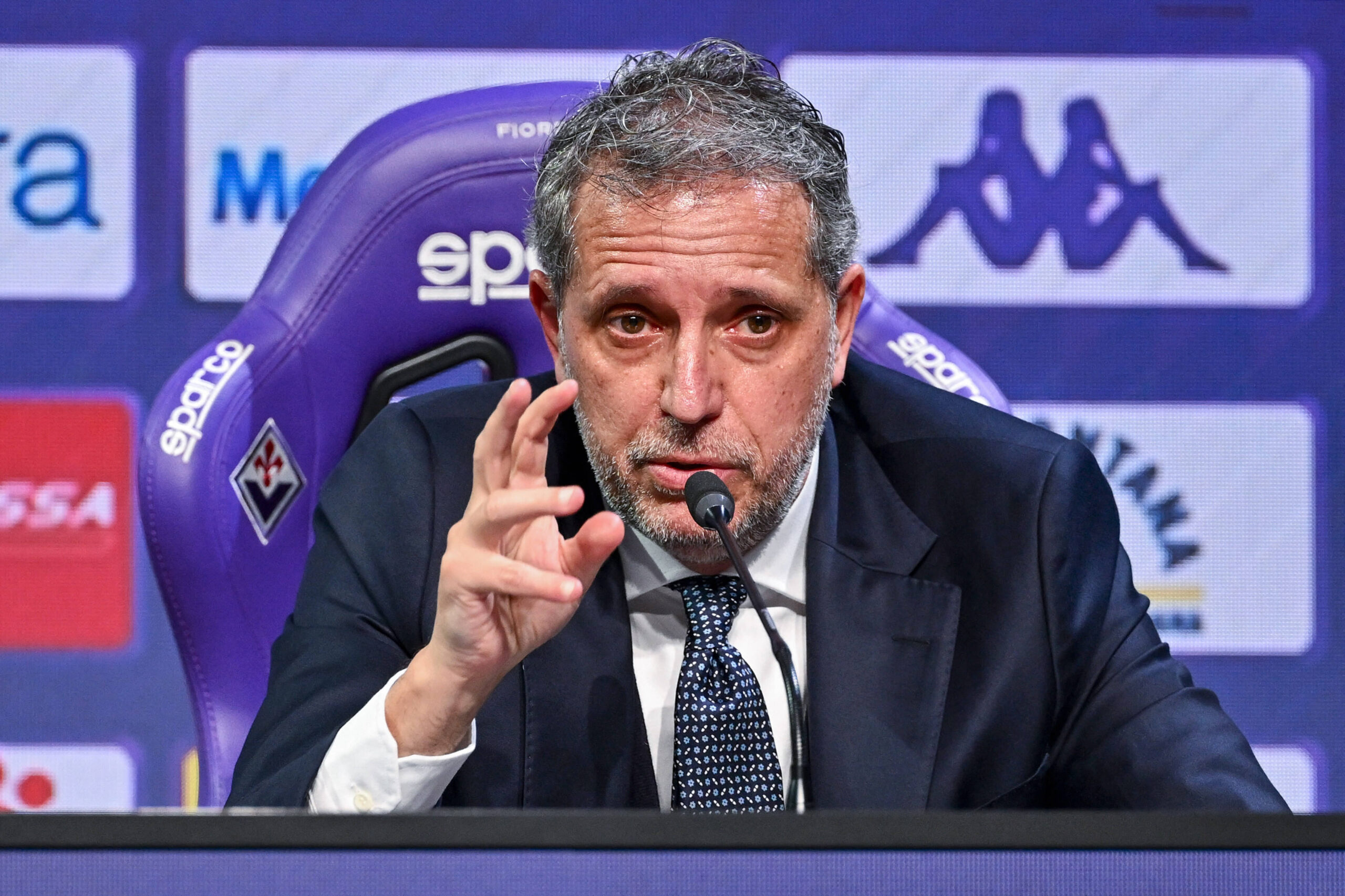 CALCIO - Serie A - Presentation of new ACF Fiorentina s sporting director Fabio Paratici ACF Fiorentina s sporting director Fabio Paratici during Presentation of new ACF Fiorentina s sporting director Fabio Paratici, Italian soccer Serie A match in Bagno a Ripoli (FI), Italy, February 05 2026 Bagno a Ripoli (FI) Italy PUBLICATIONxNOTxINxFRAxUK Copyright: xIPAxSport ABACAx