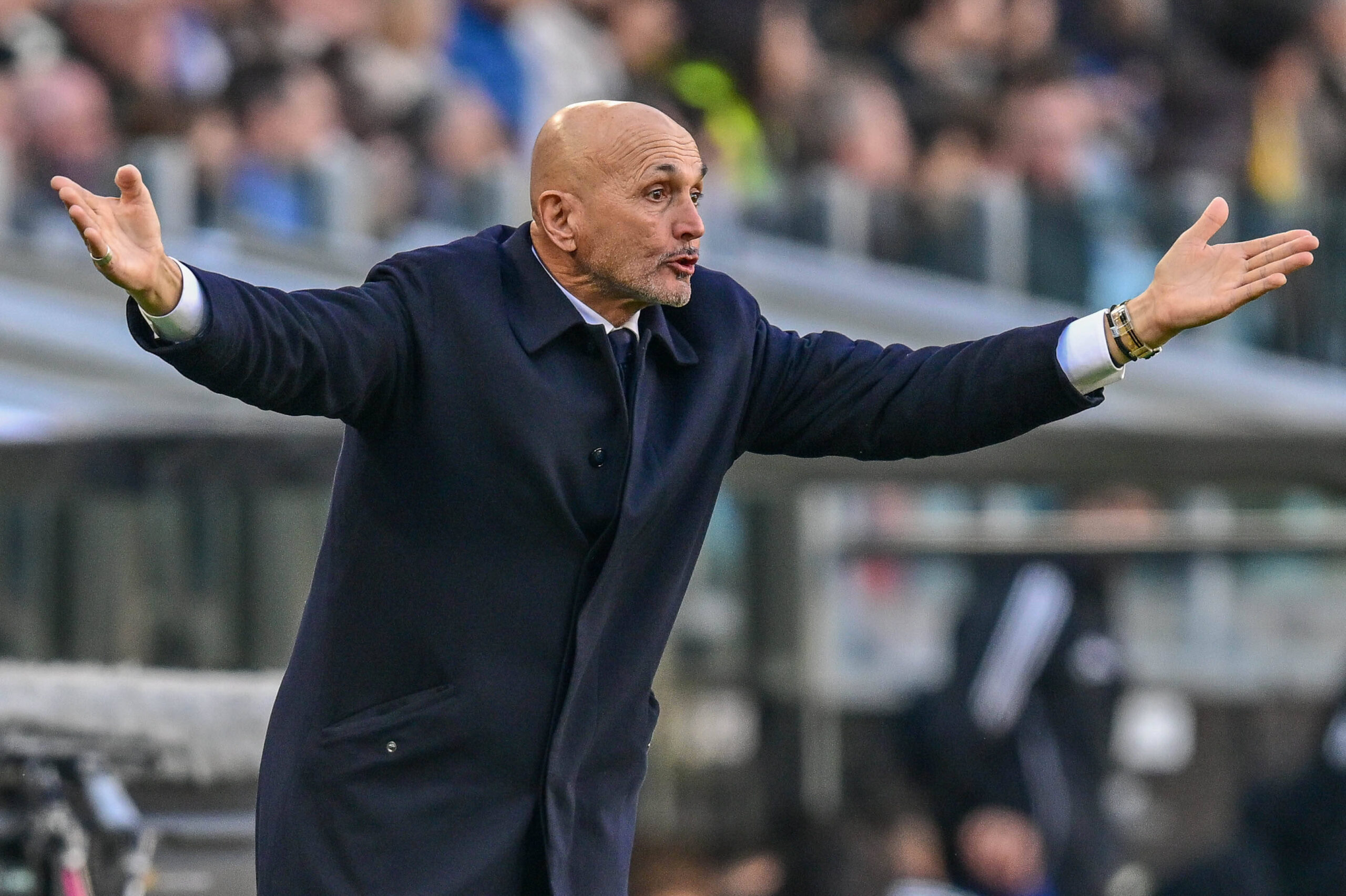 Spalletti durante Juventus-Como