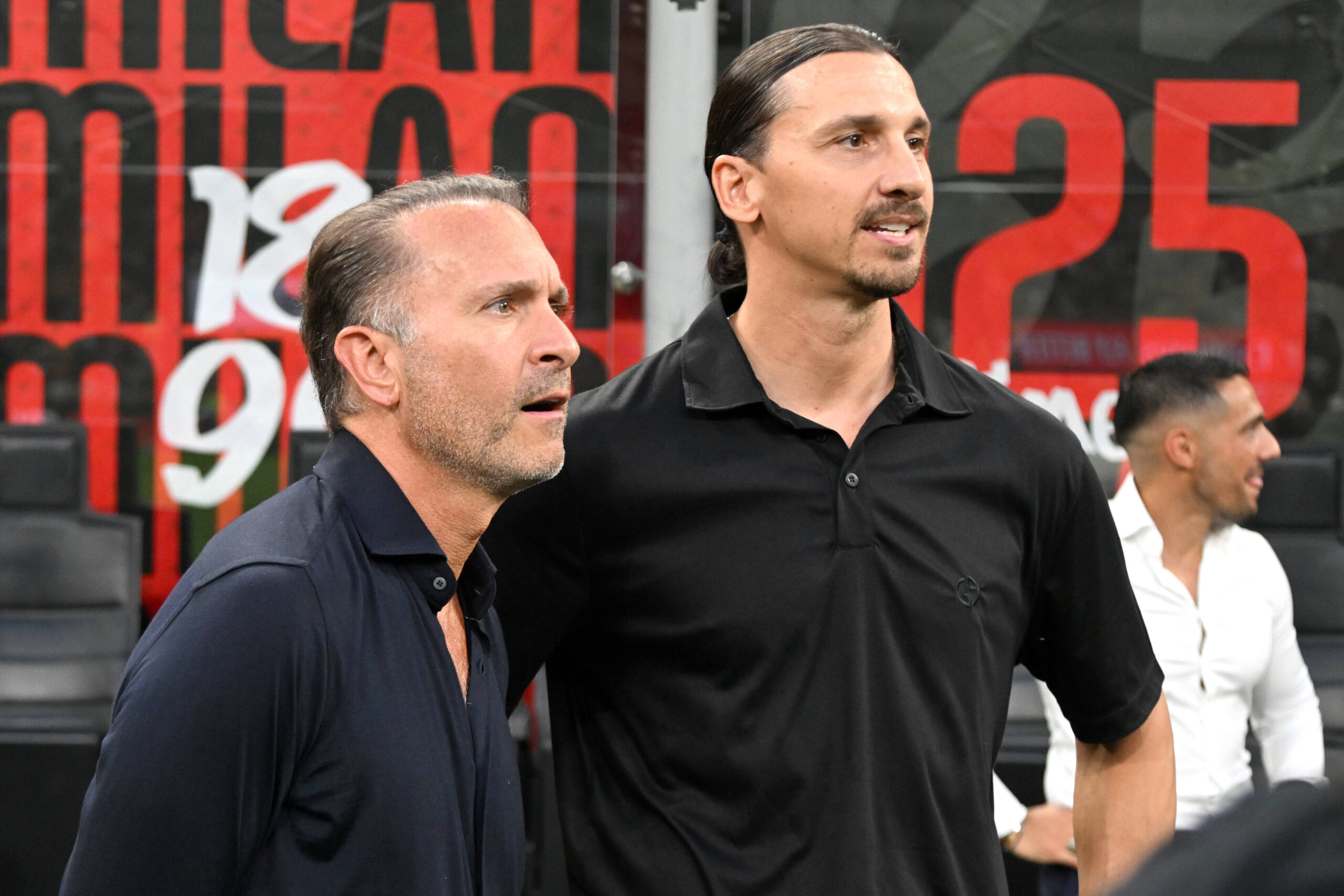 Il proprietario di RedBird Gerry Cardinale e il suo consulente Zlatan Ibrahimovic