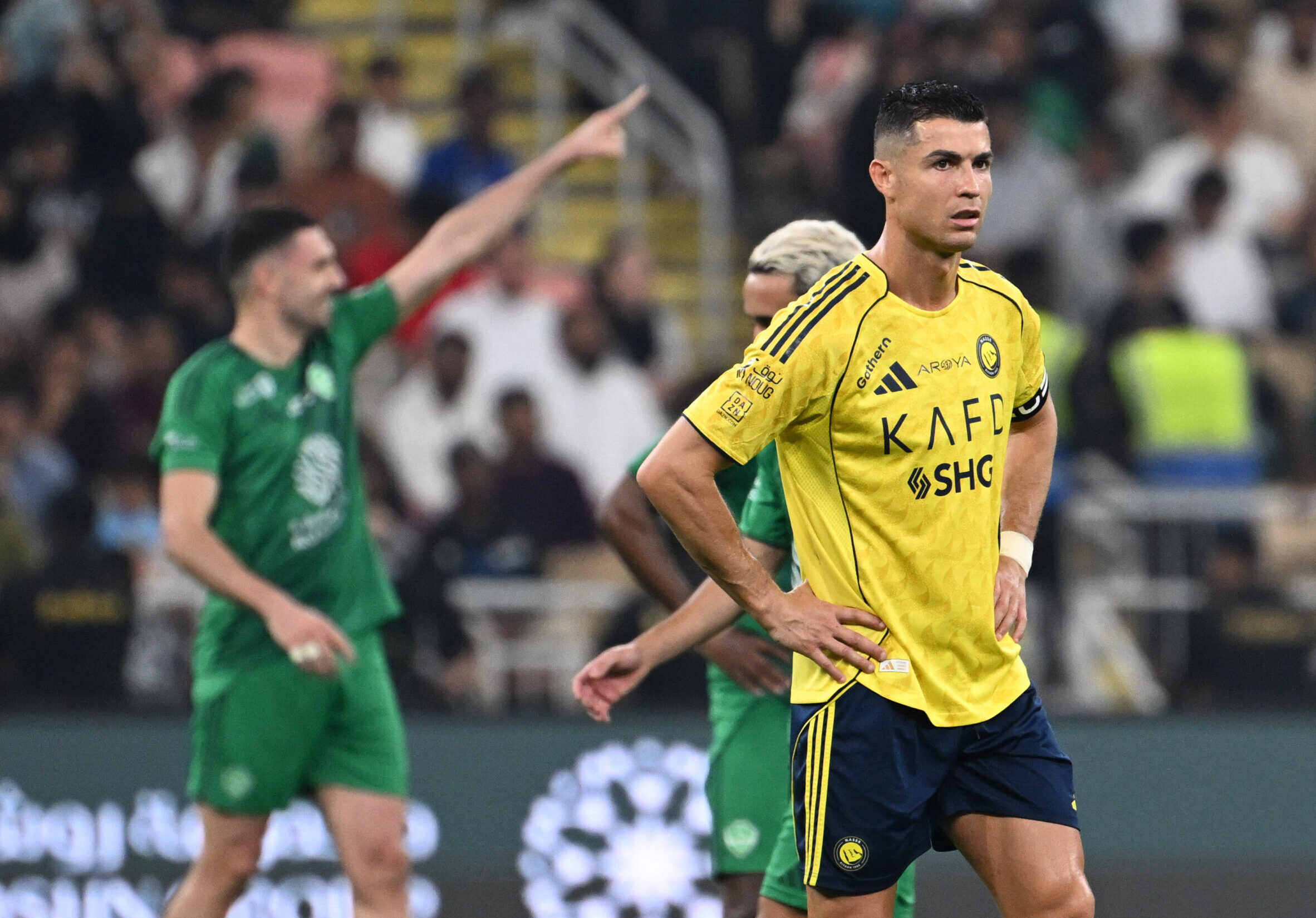 Cristiano Ronaldo con la maglia dell'Al Nassr