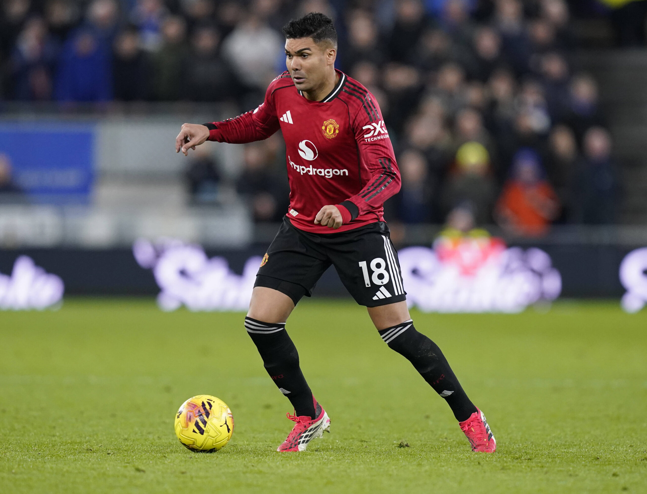 Casemiro con la maglia del Manchester United