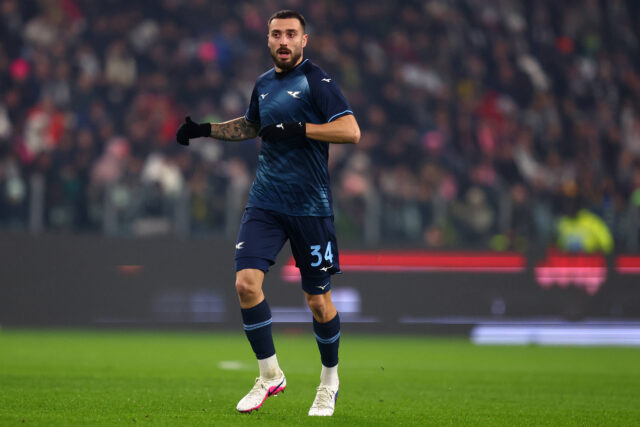 Mario Gila durante Juventus-Lazio
