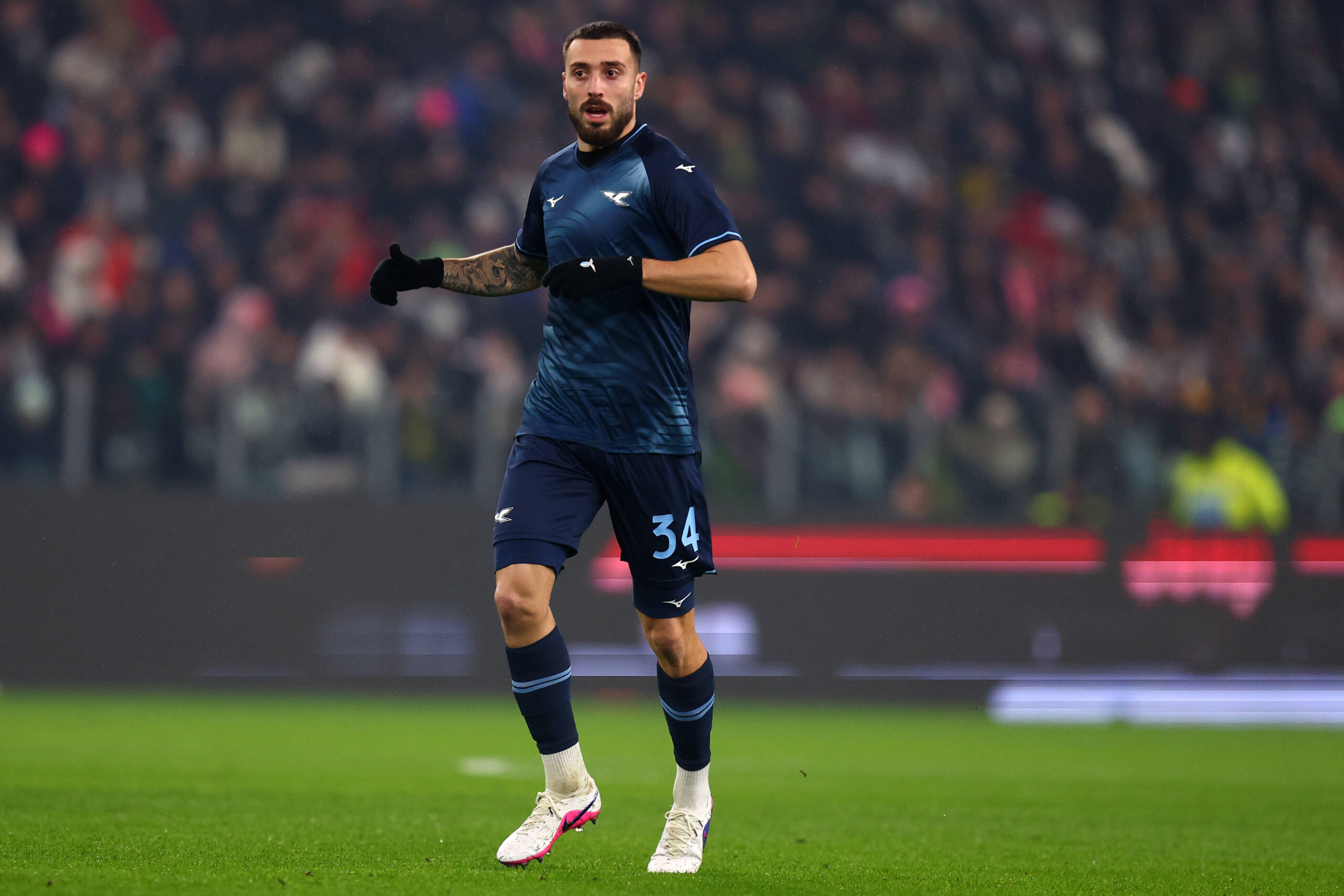 Mario Gila durante Juventus-Lazio