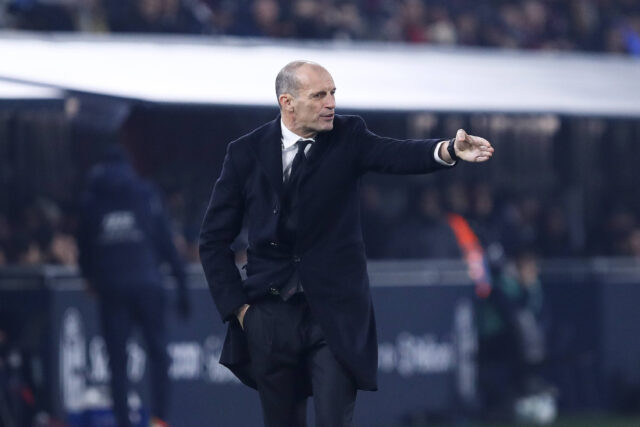Massimiliano Allegri durante Bologna-Milan