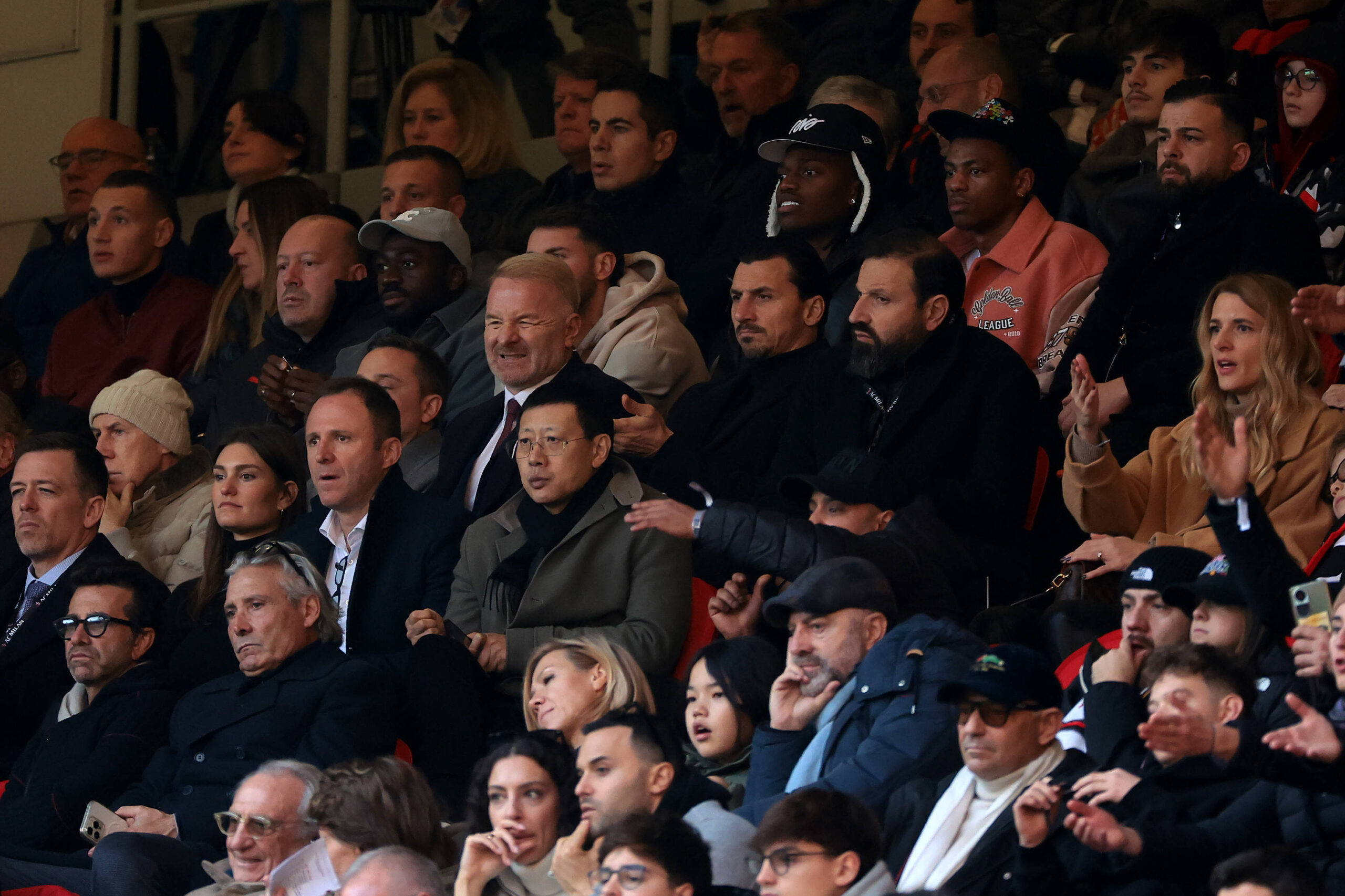 La dirigenza del Milan in tribuna a San Siro