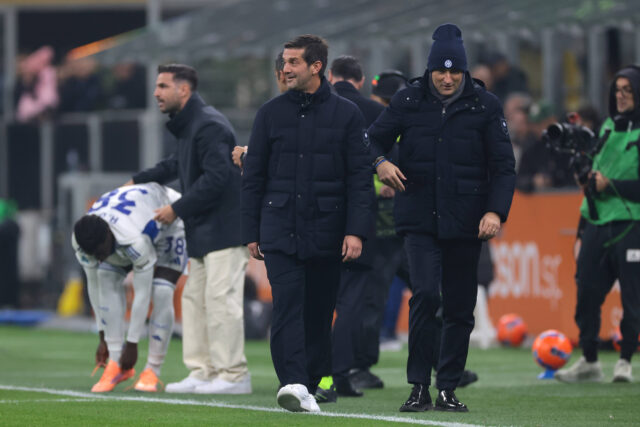 Fabregas e Chivu durante Inter-Como