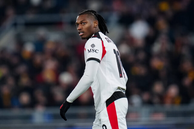 Rafa Leao durante Roma-Milan
