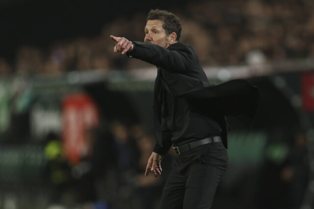 Diego Pablo Simeone allenatore dell'Atletico Madrid
