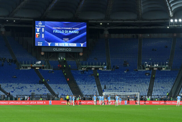Curva Nord vuota durante Lazio-Genoa