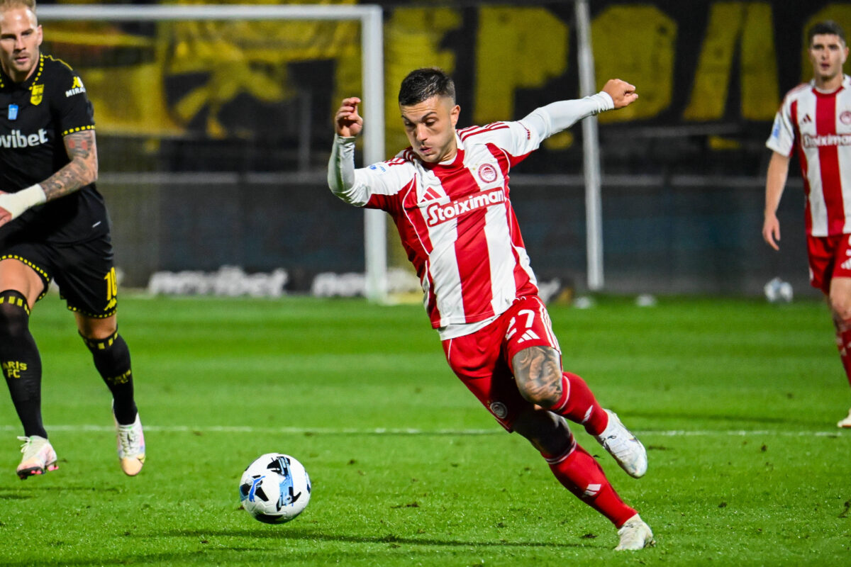 Gabriel Strefezza in azione con la maglia dell'Olympiacos