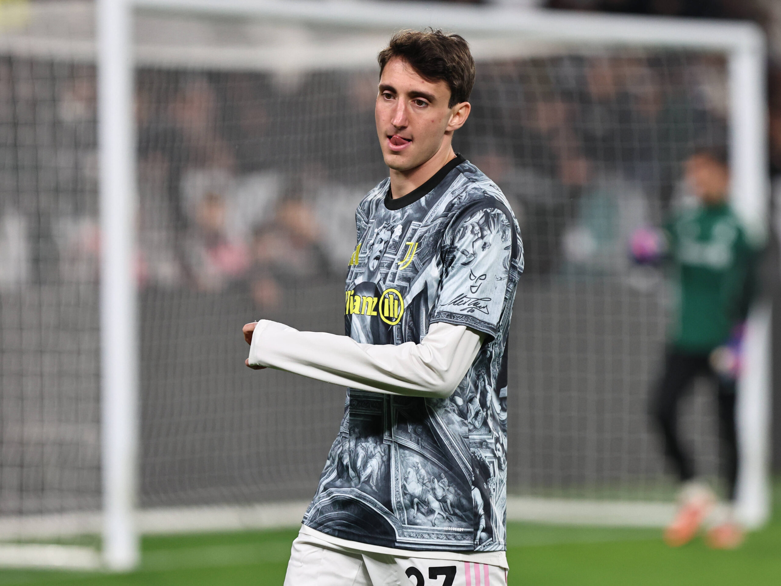 L'esterno della Juventus Andrea Cambiaso