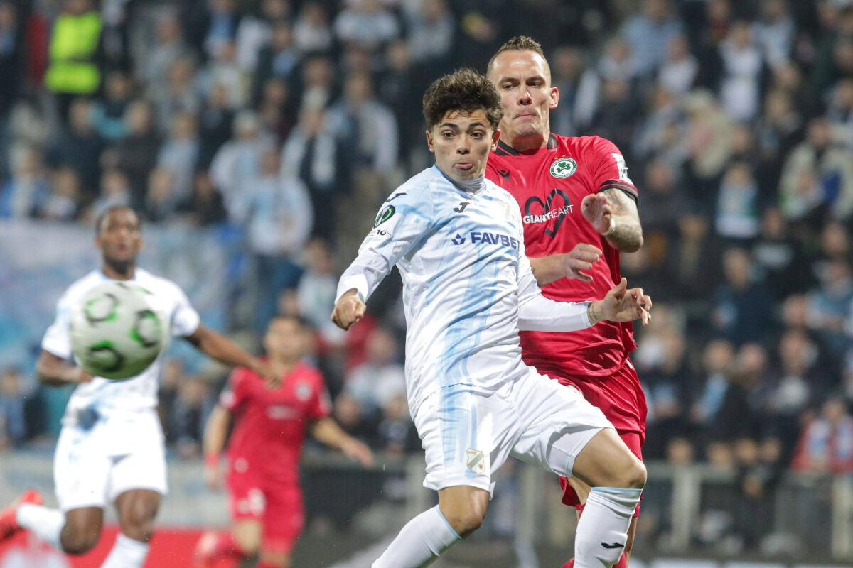 Samuele Vignato in azione con la maglia del Rijeka
