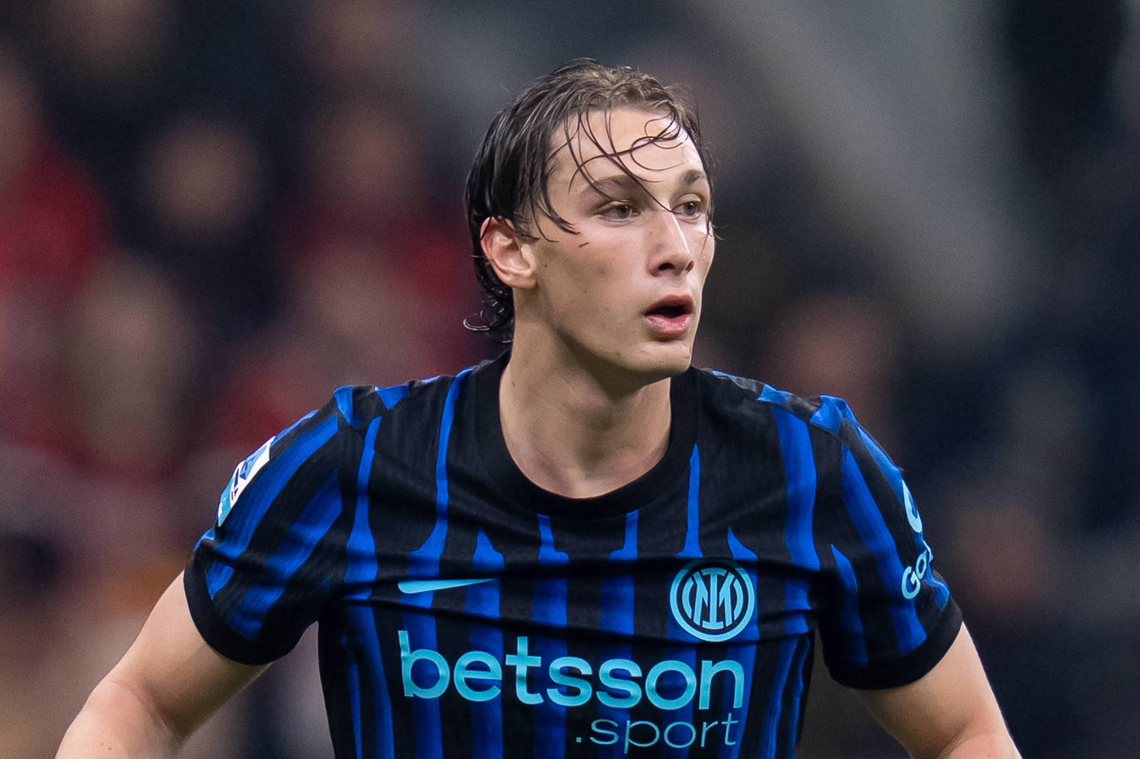 Pio Esposito durante Milan-Inter