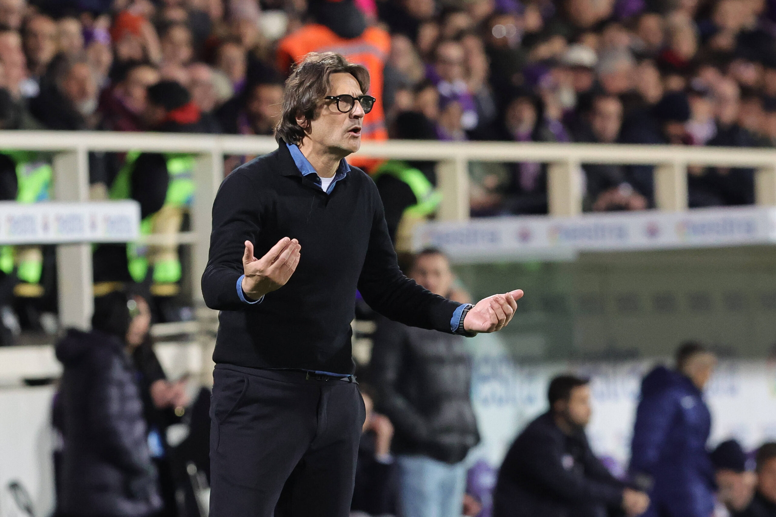 Paolo Vanoli durante Fiorentina-Inter