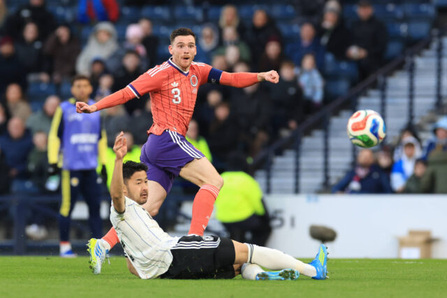 Il terzino scozzese del Liverpool Andy Robertson