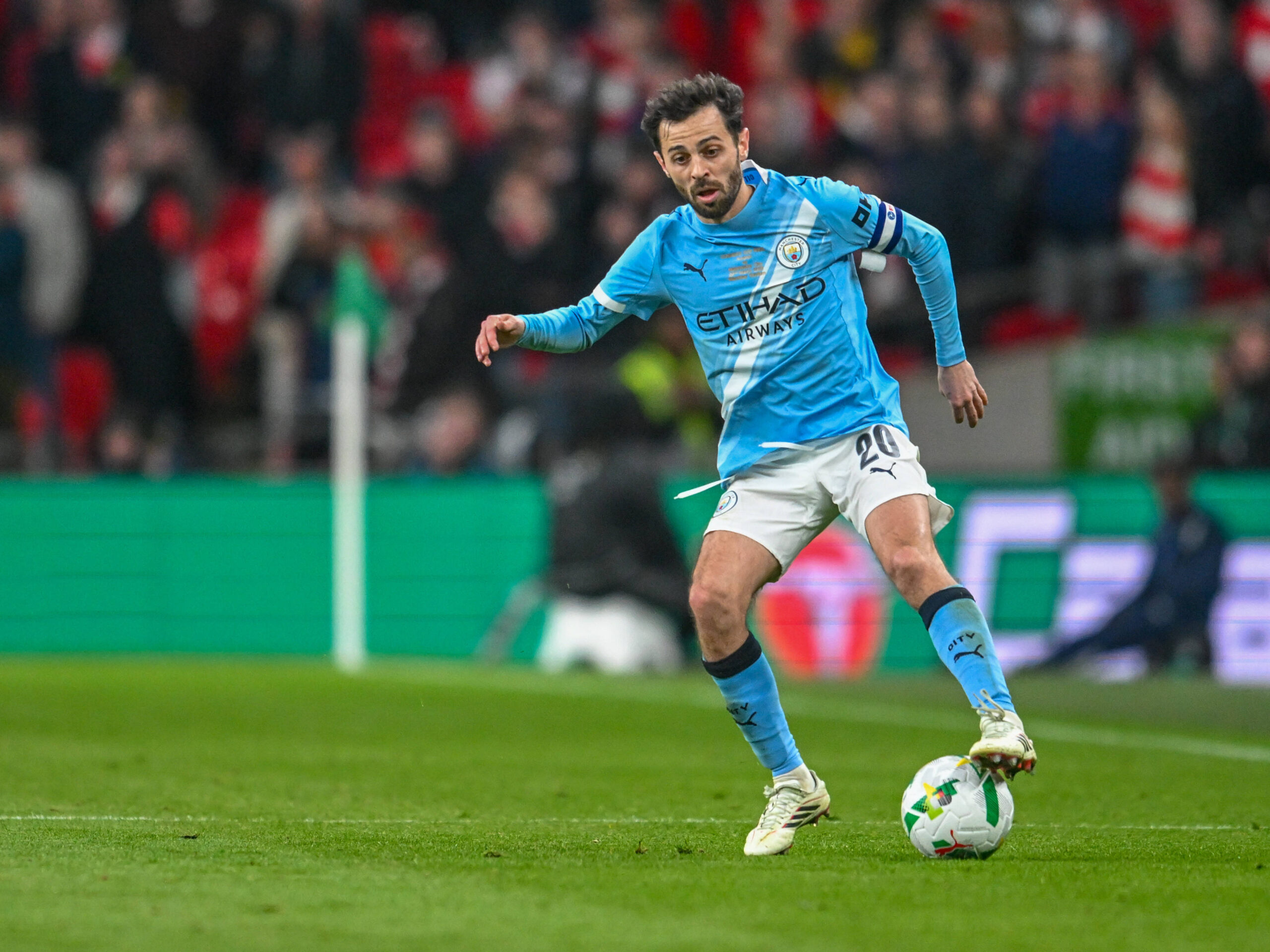 Bernardo Silva con il Manchester City