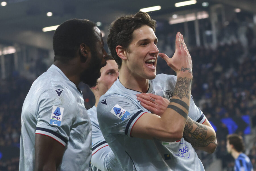 Zaniolo esulta dopo un gol