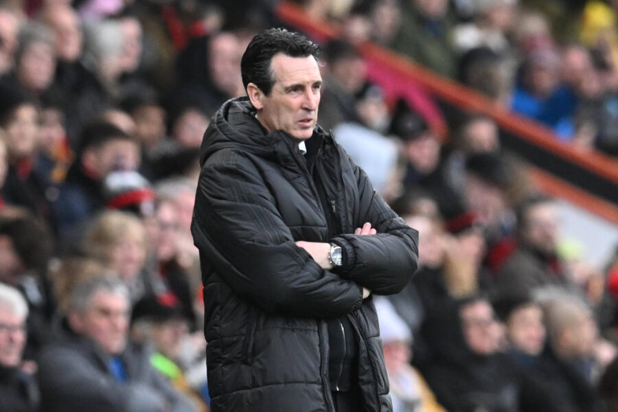 Unai Emery allenatore dell'Aston Villa