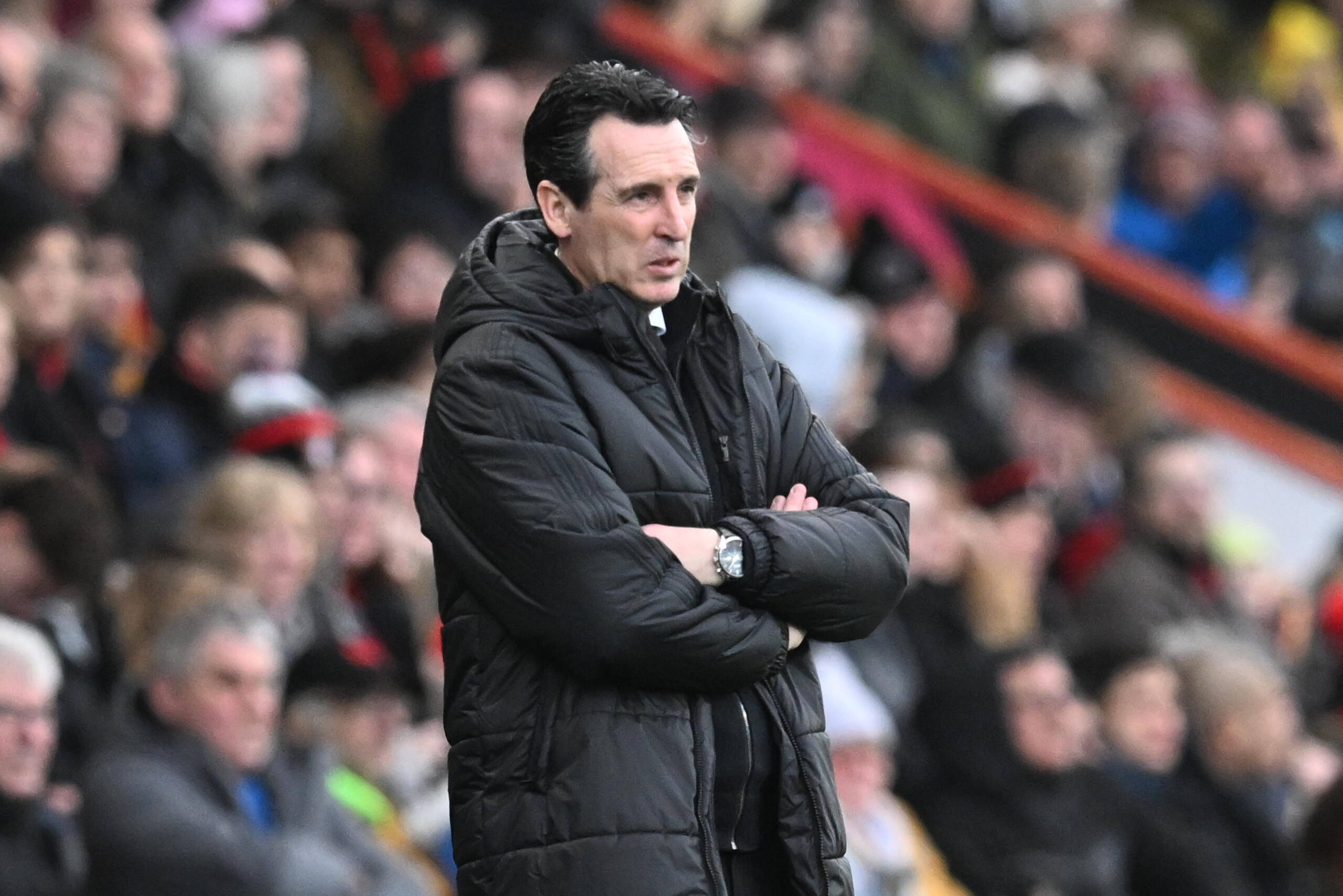 Unai Emery allenatore dell'Aston Villa