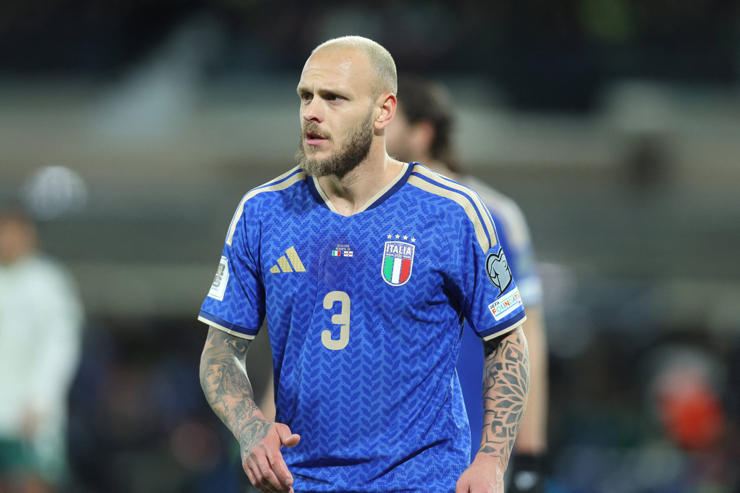 Federico Dimarco durante Italia-Irlanda del Nord