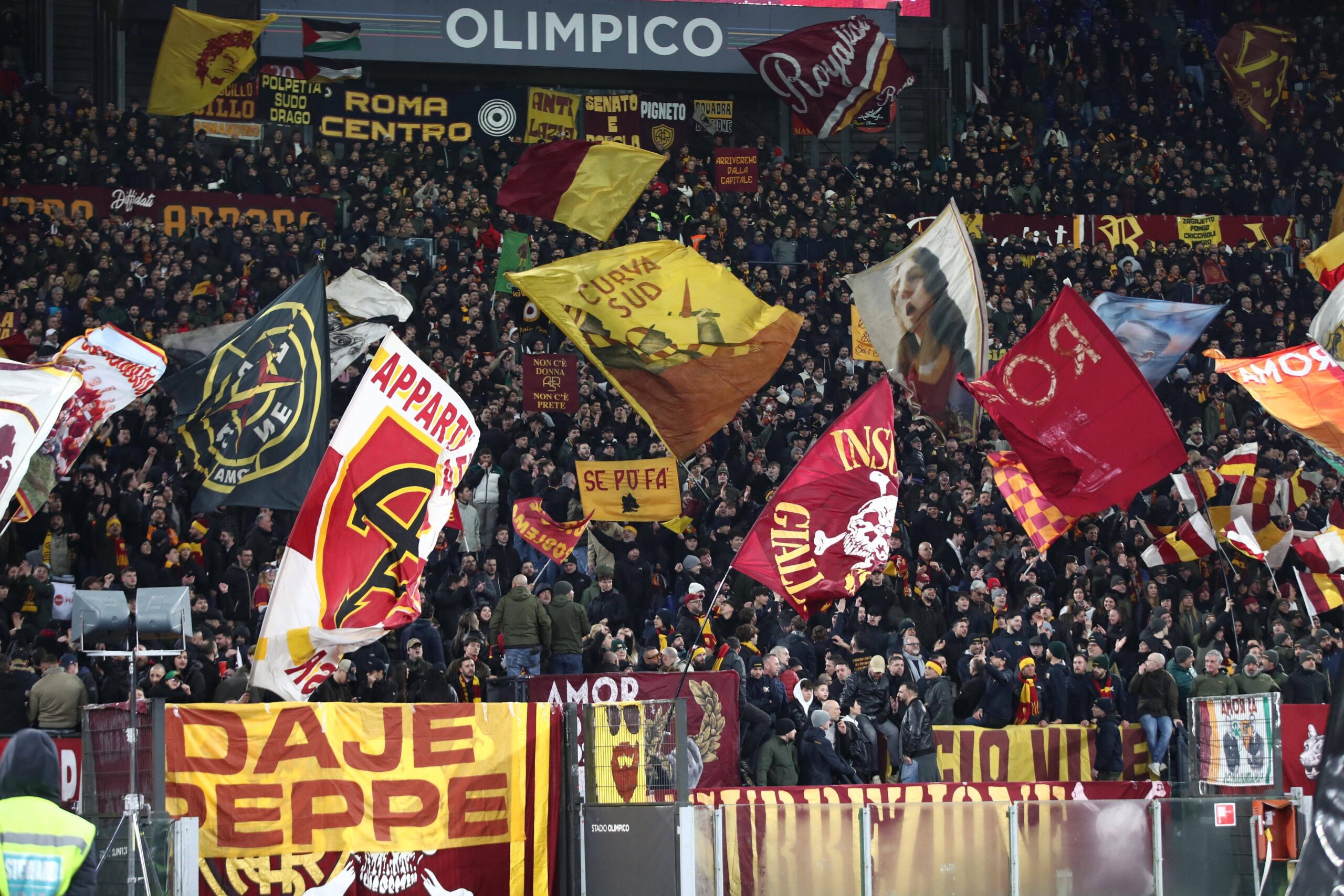 La Curva Sud della Roma