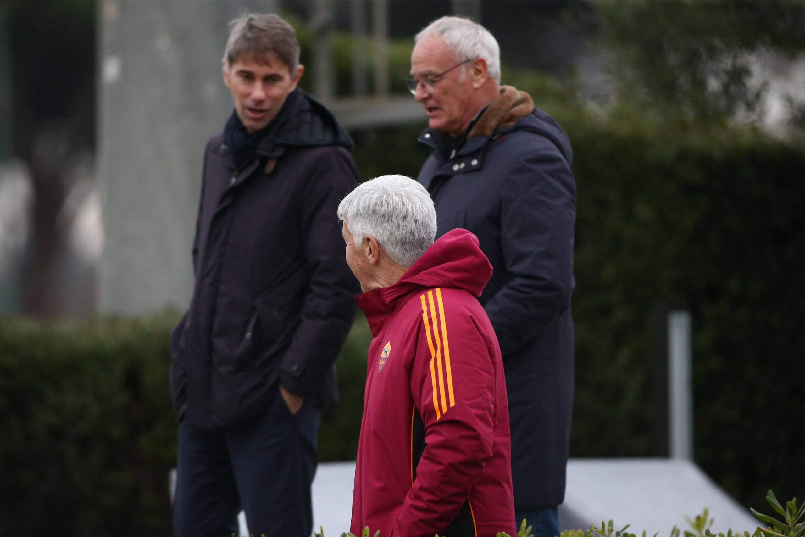 La dirigenza della Roma e Gasperini