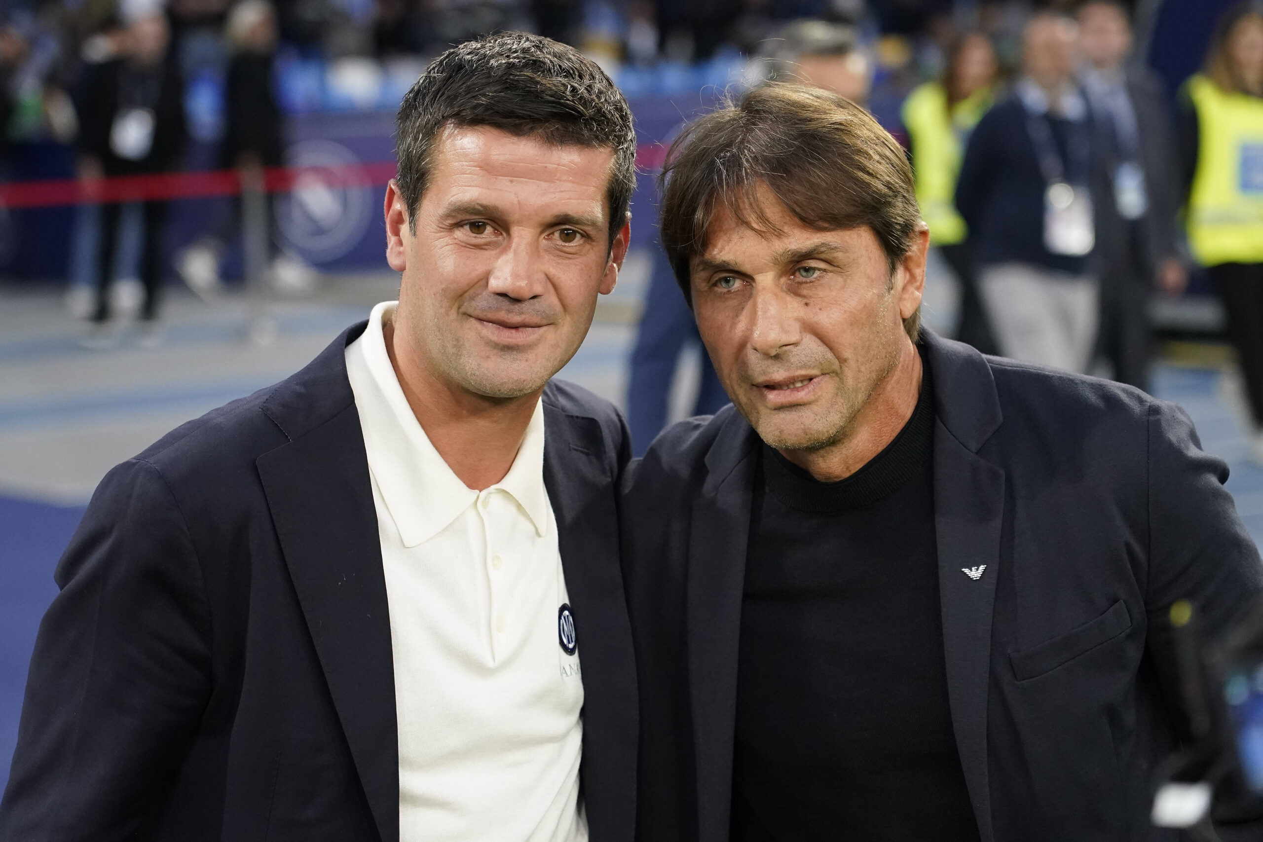 Conte e Chivu prima di Napoli Inter