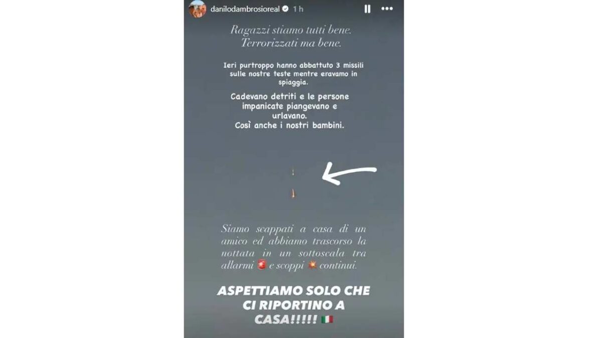 Instagram Story di D'Ambrosio