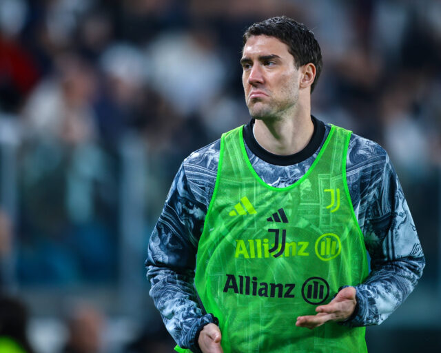 L'attaccante serbo della Juventus Dusan Vlahovic