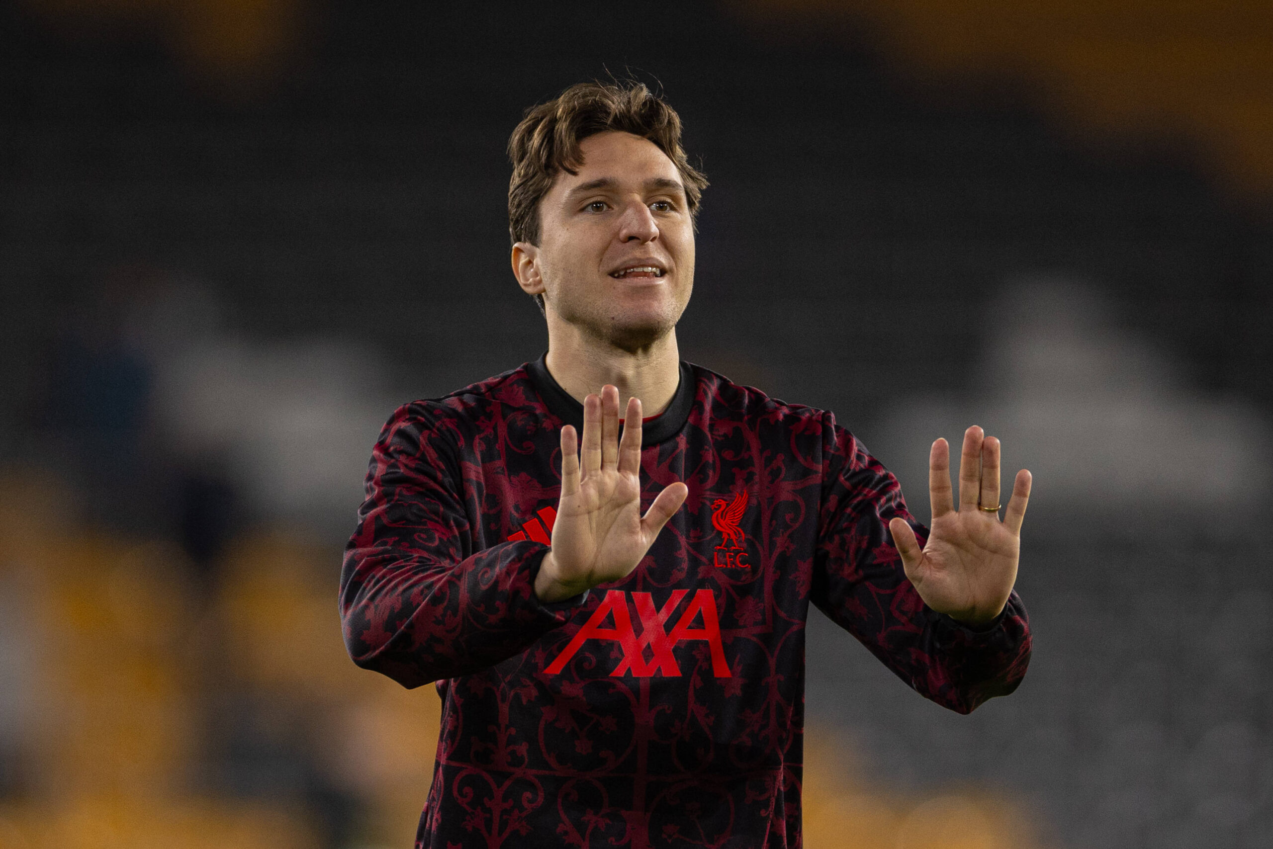 Federico Chiesa con la maglia del Liverppol