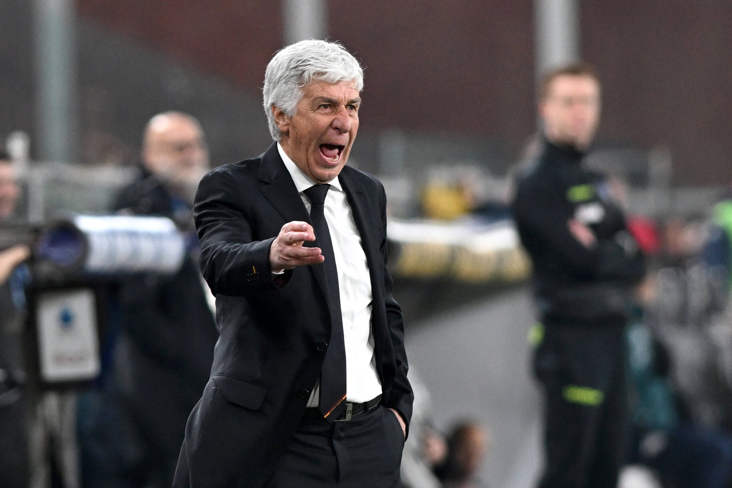 Gasperini durante Genoa-Roma
