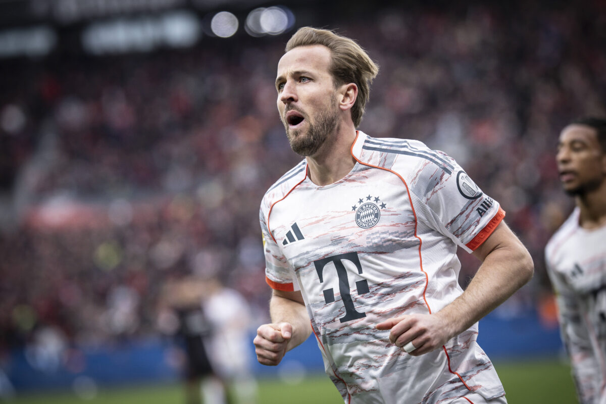 Kane in azione con il Bayern Monaco