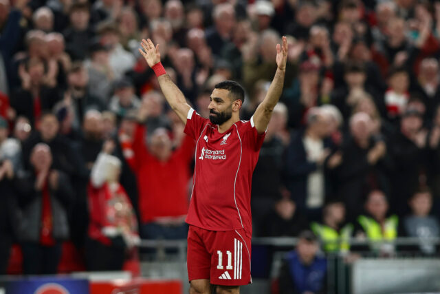 Salah durante Liverpool-Galatasaray