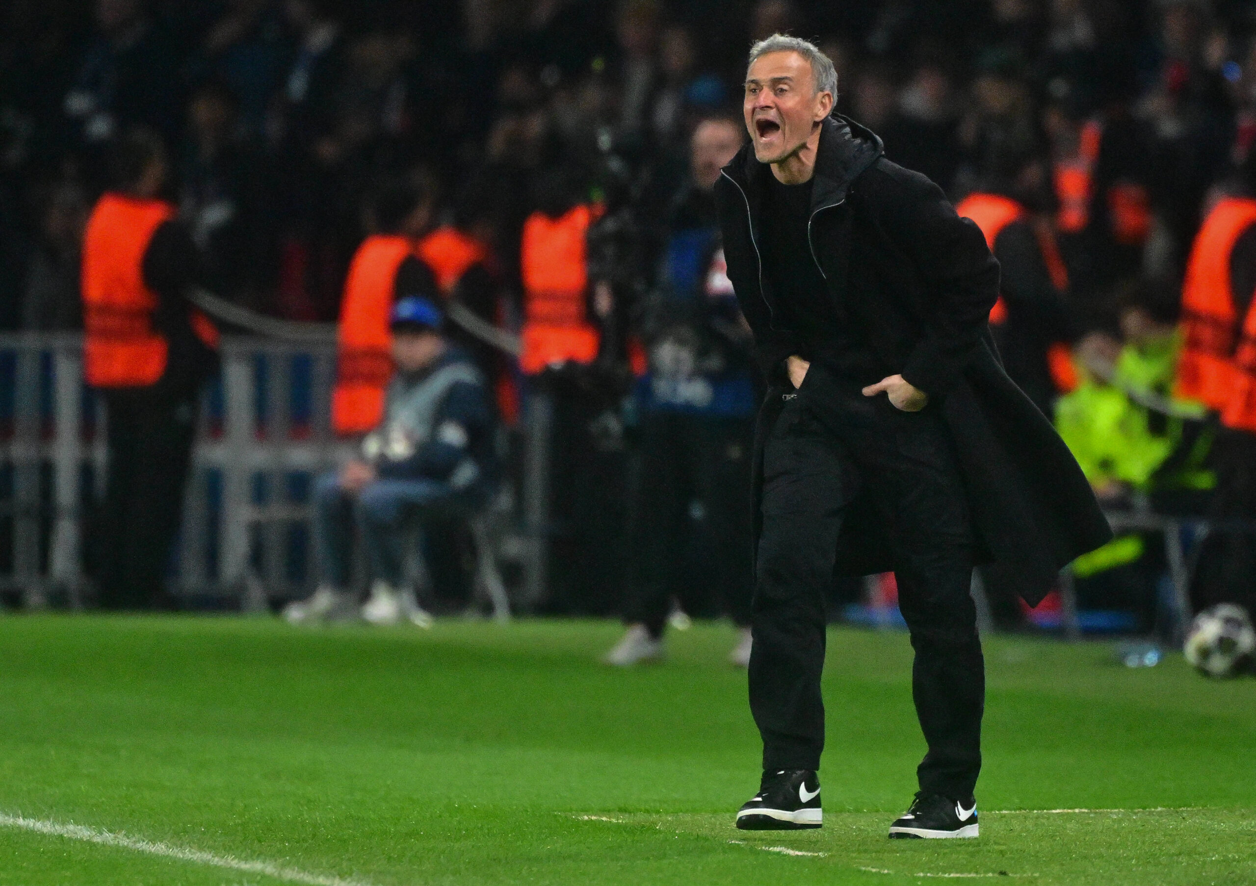 Luis Enrique durante PSG-Chelsea