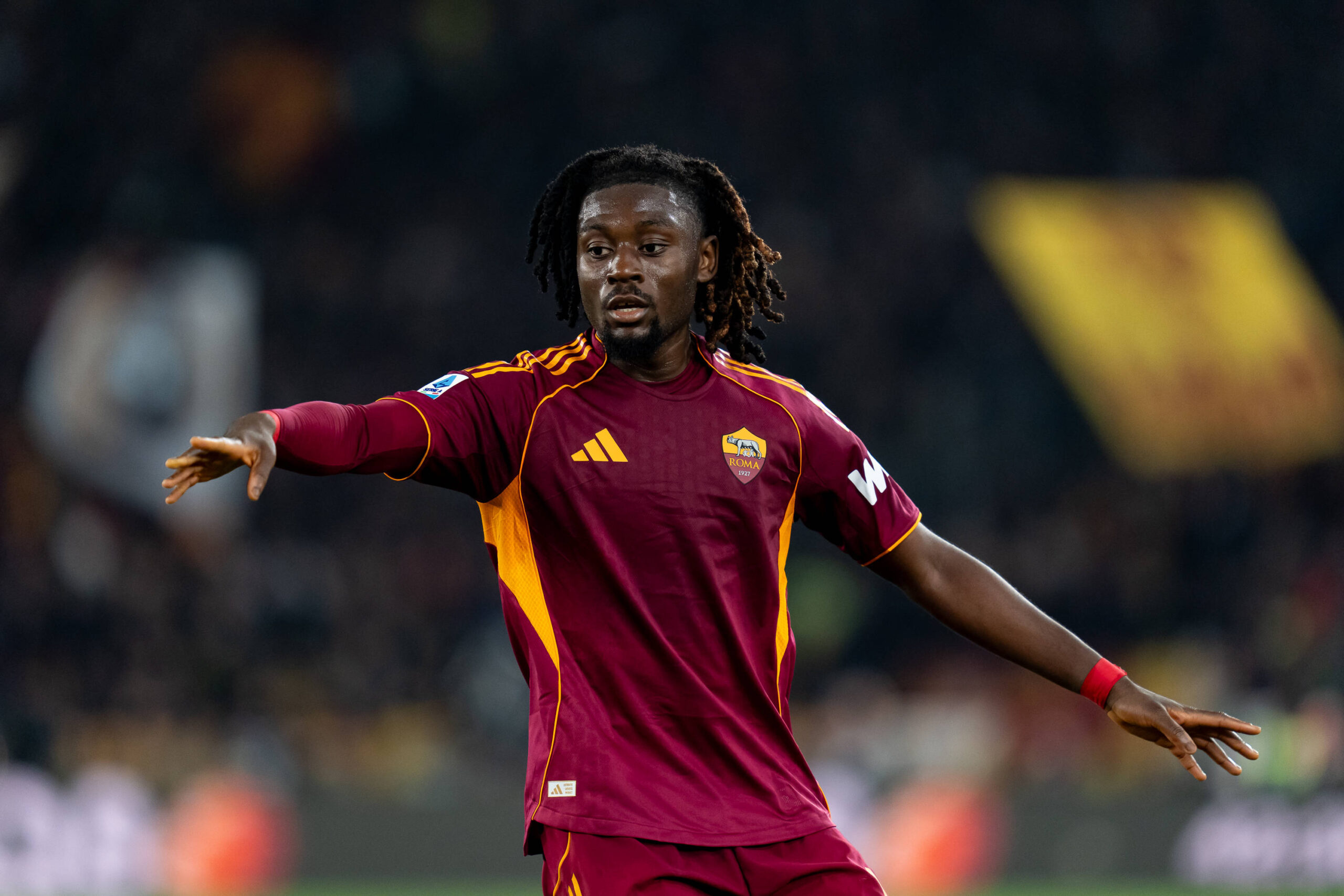 Kone durante una partita della Roma