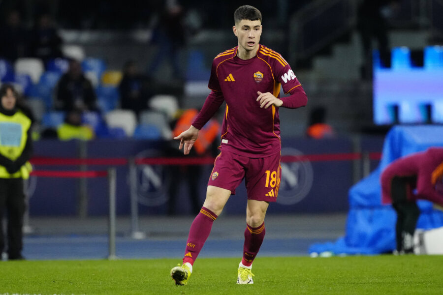 Matias Soule contro il Napoli