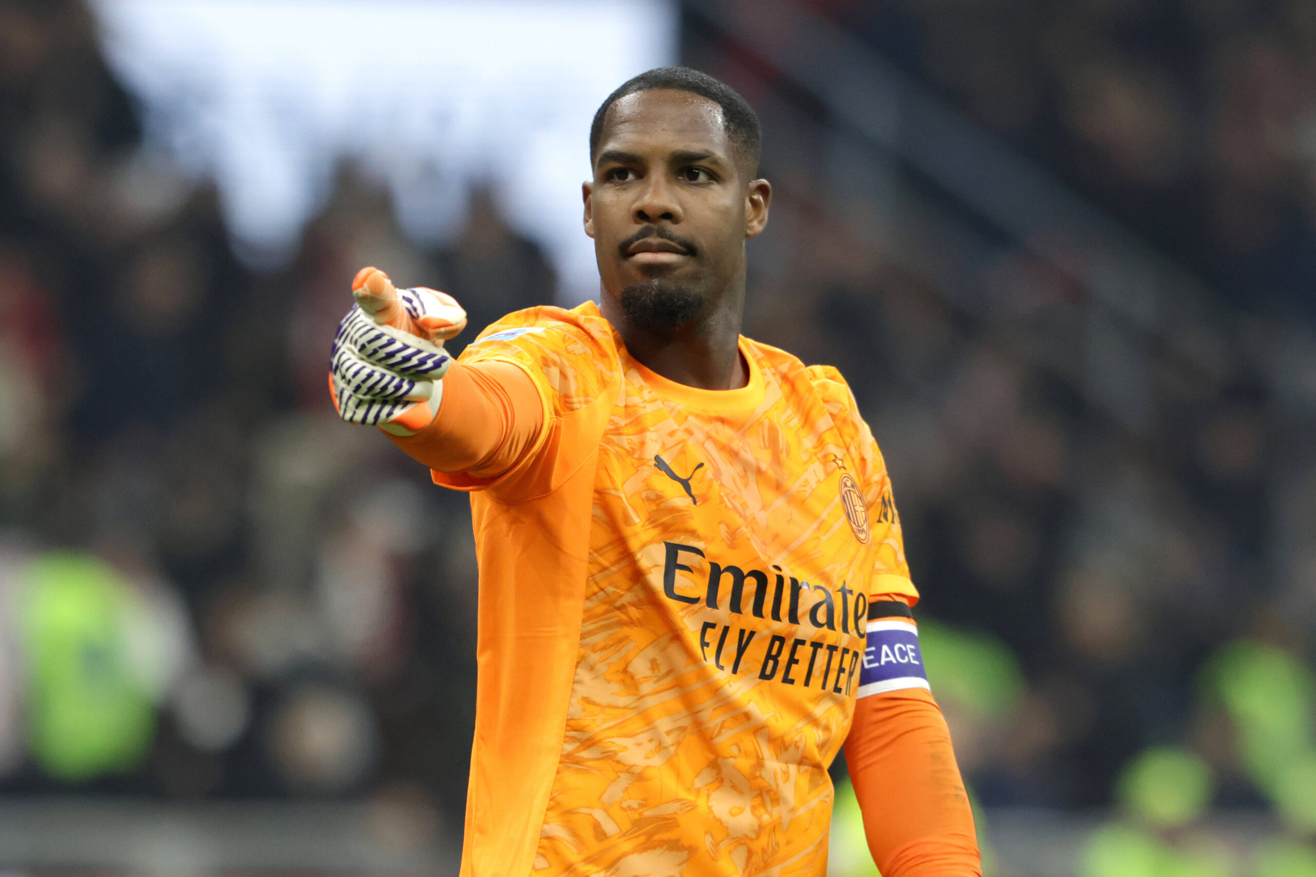 Maignan durante Milan-Inter