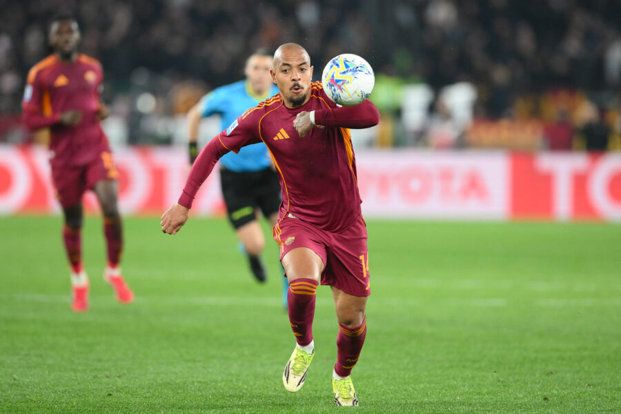 Malen durante Roma-Juventus
