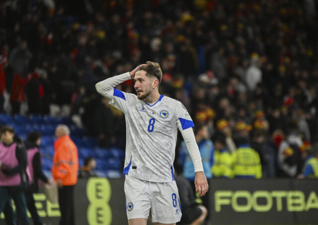 Armin Gigovic, centrocampista della nazionale bosniaca