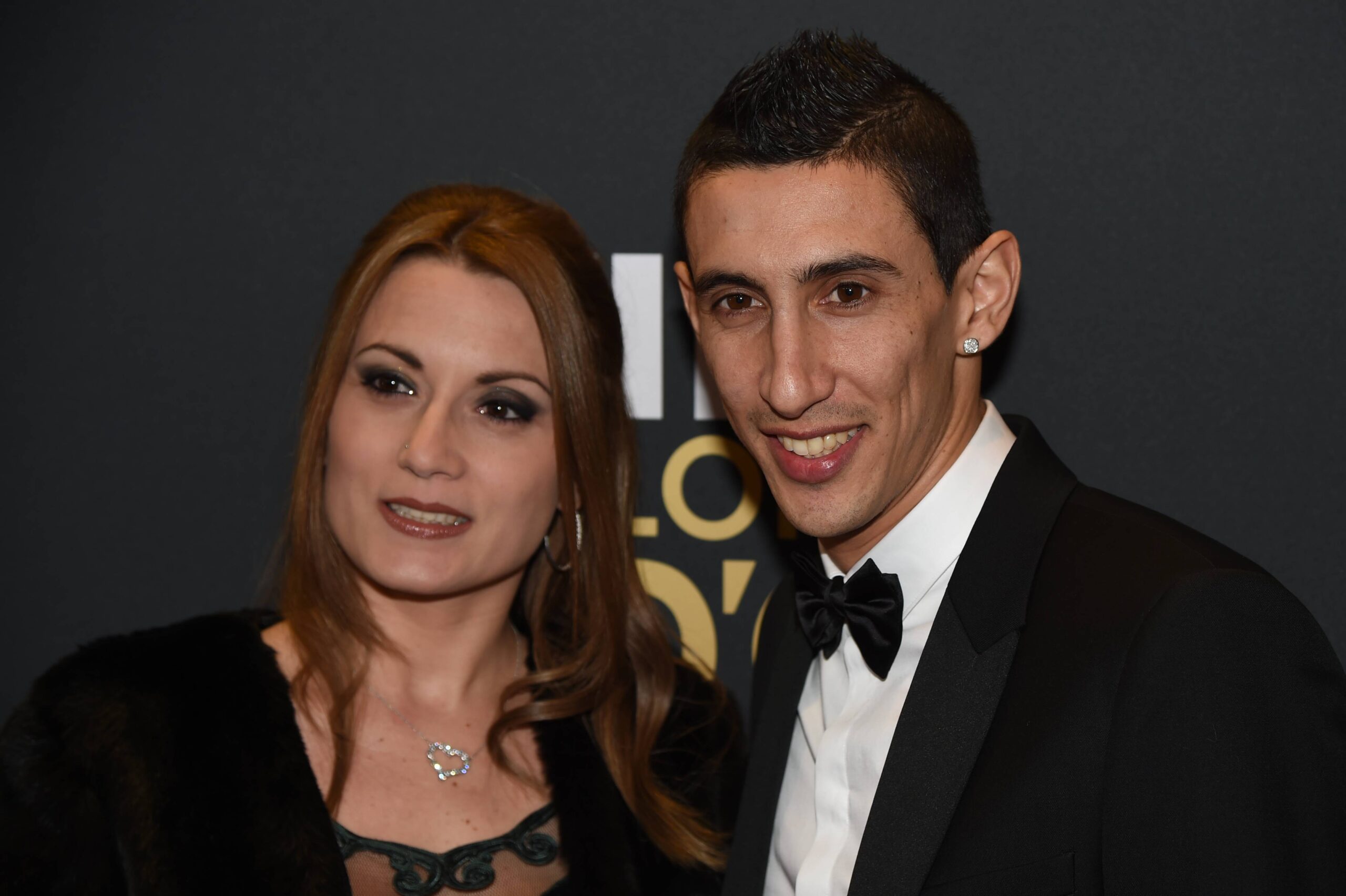 Di Maria e la moglie Jocelina Cardoso