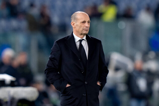 Max Allegri durante Lazio-Milan