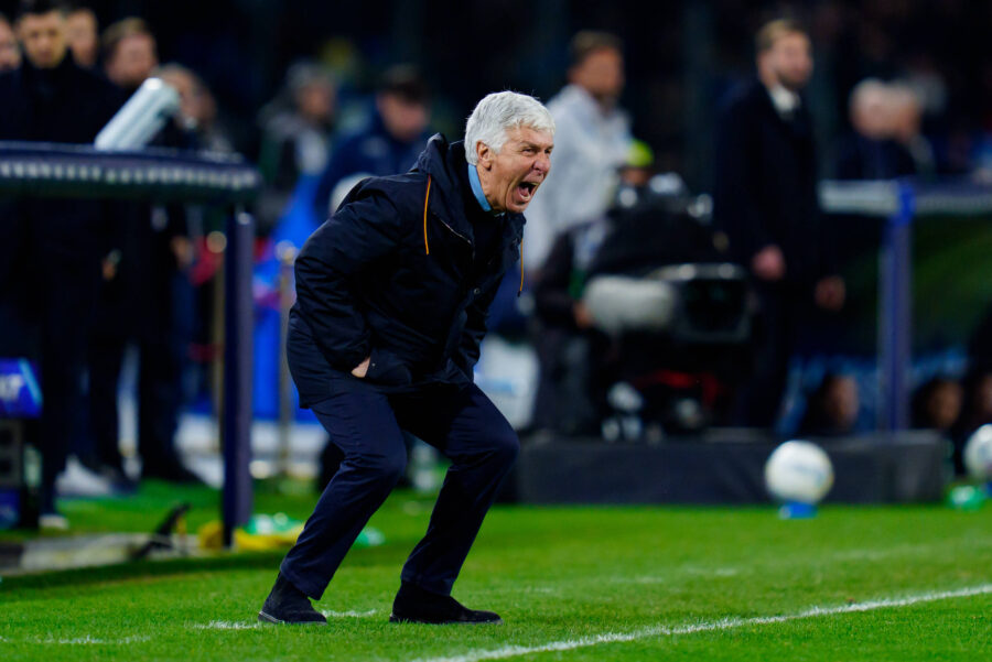Gasperini durante Napoli-Roma