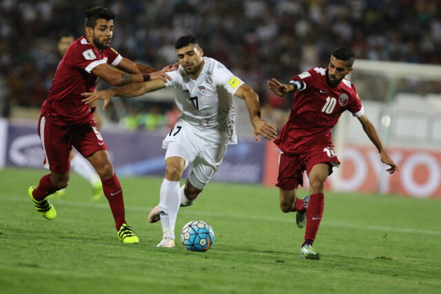 Taremi in azione con la Nazionale Iraniana
