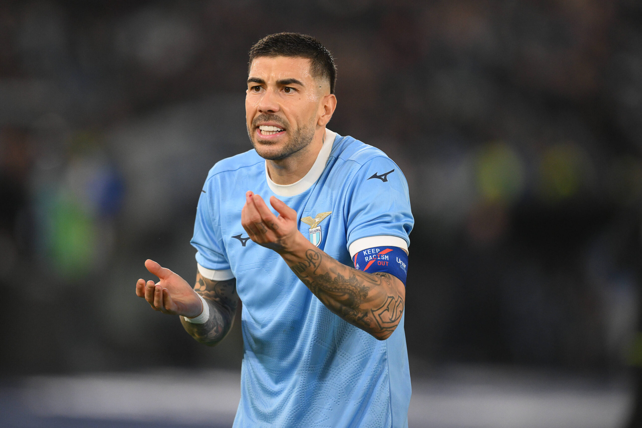 Zaccagni durante Lazio-Milan