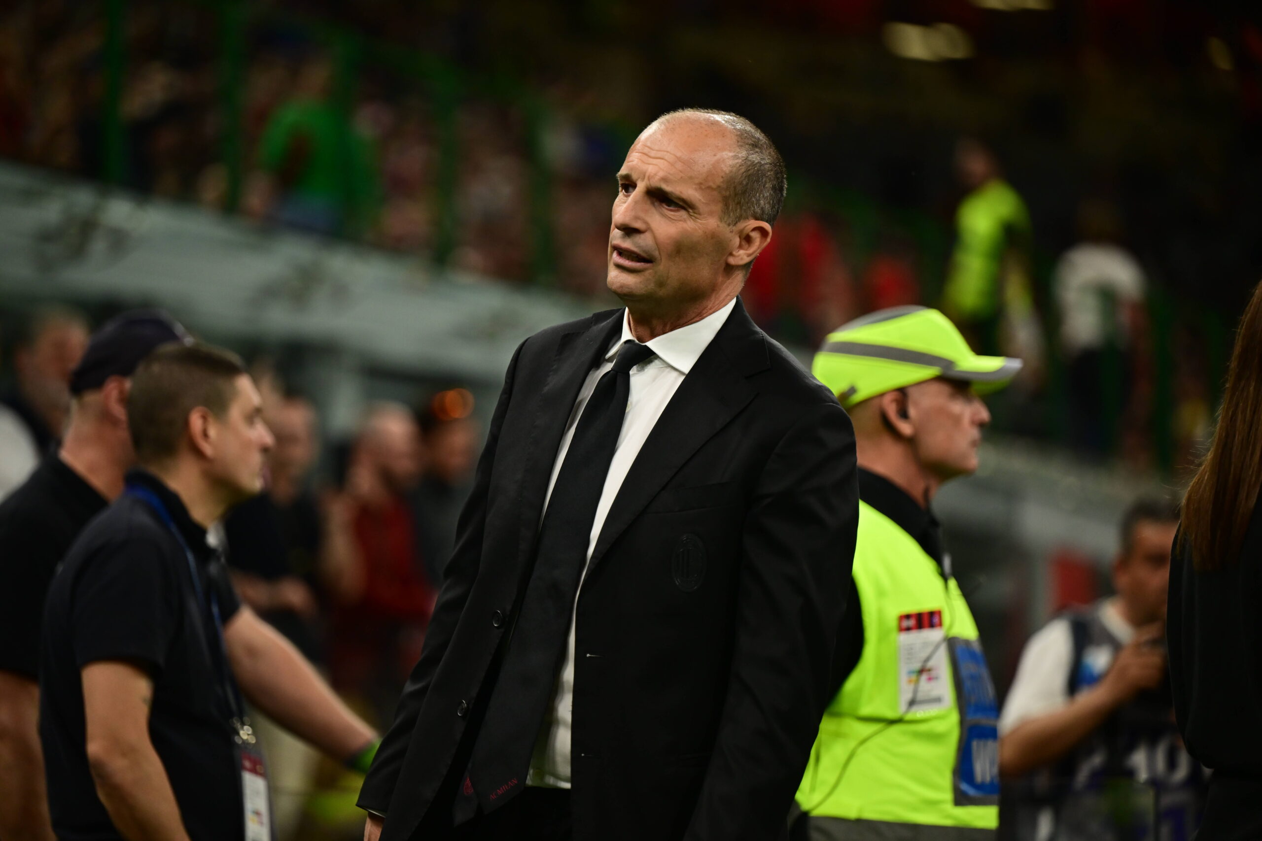 AC Milan v Juventus FC - Serie A Head coach Massimiliano Allegri of AC Milan looks on during the Serie A match between AC Milan and Juventus at San Siro Stadium in Milan, Italy, on April 26, 2026. Milan Lombardy Italy PUBLICATIONxNOTxINxFRA Copyright: xAndreaxDiodatox originalFilename:diodato-acmilanv260426_npRVw.jpg