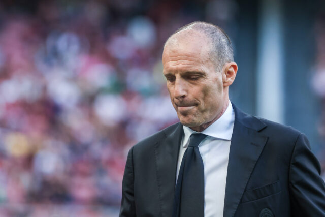 Allegri durante Milan-Udinese