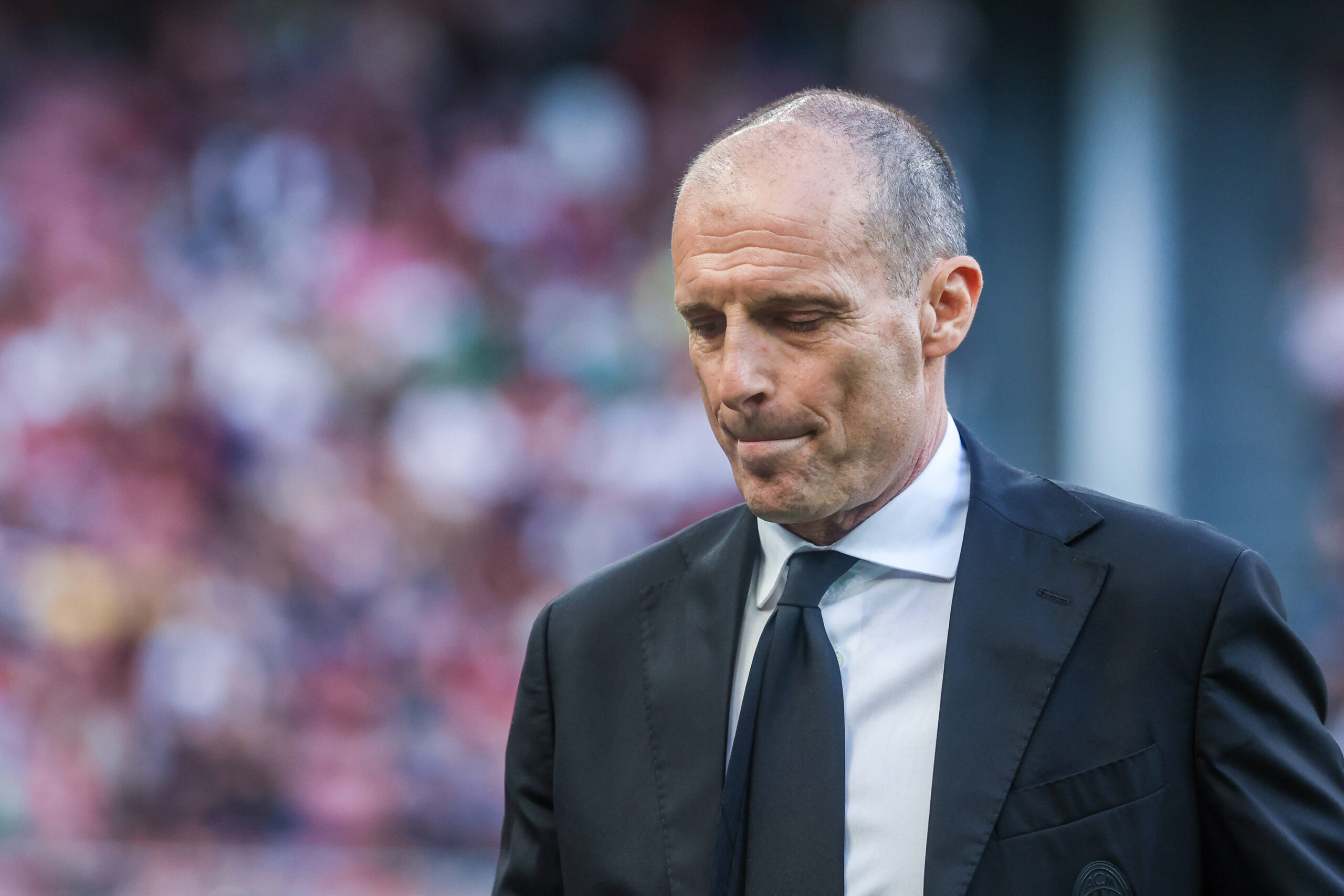 Allegri durante Milan-Udinese