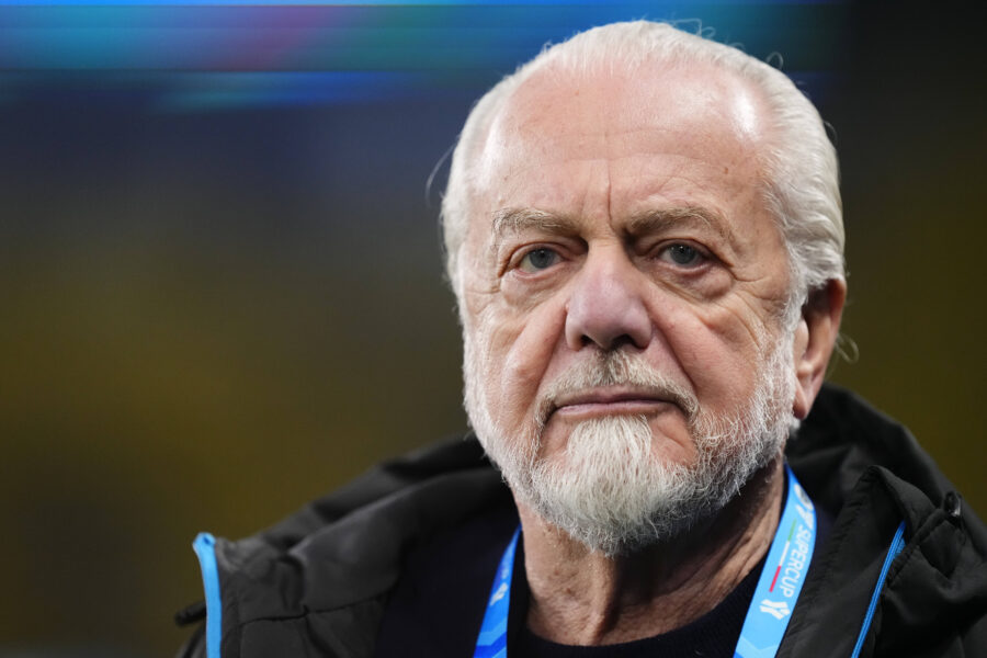Il presidente del Napoli Aurelio De Laurentiis